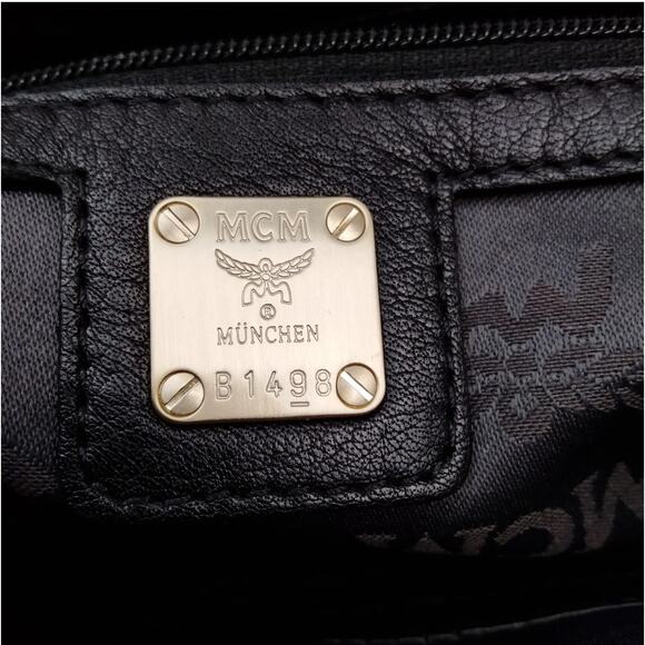 MCM Hand Bag  Black Leather - Picture 8 of 10